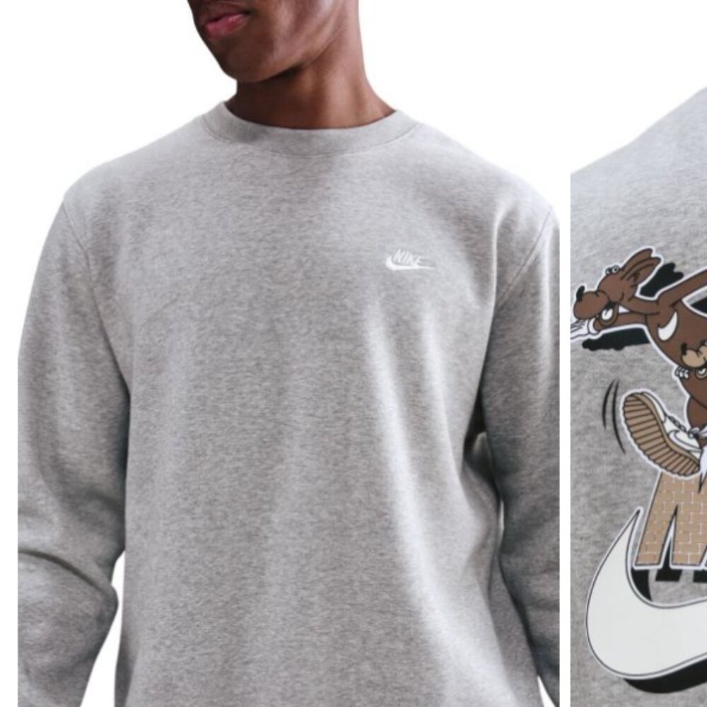 Nike SPORTSWEAR CLUB FLEECE CREW-NECK SWEATSHIRT SIZE - L